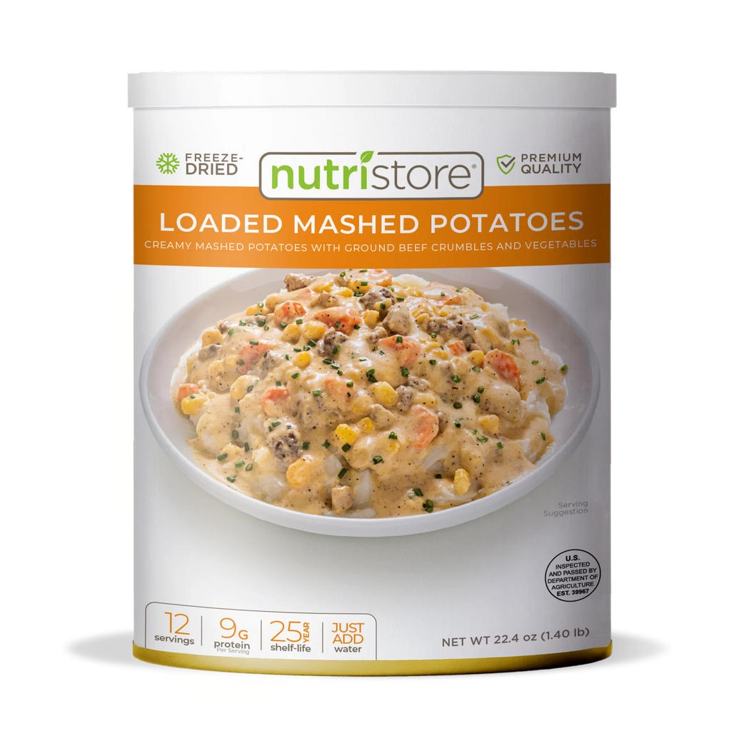 Nutristore Freeze-Dried Loaded Mashed Potatoes No. 10 Can