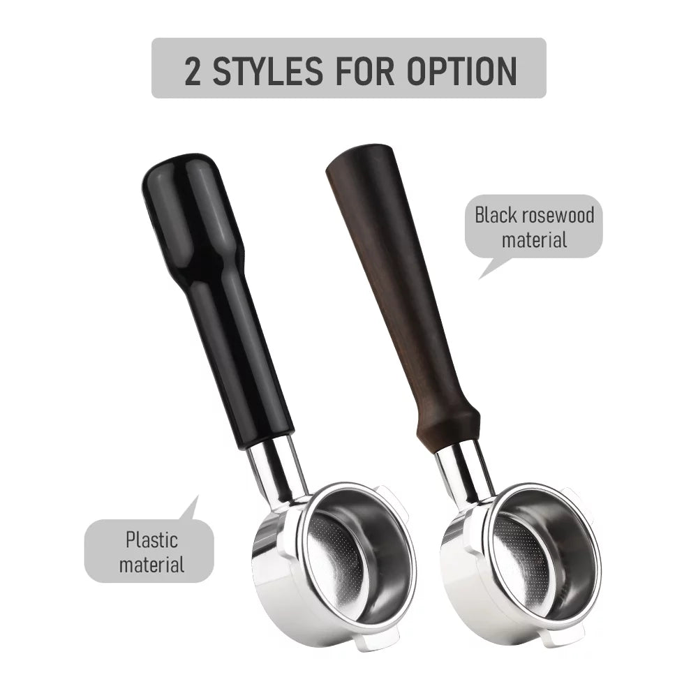 Stainless Steel Bottomless Portafilter with Wooden Handle C179966