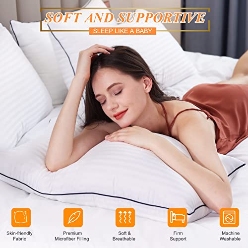 Cooling King Size Bed Pillows Set of 2 for Sleeping X891749