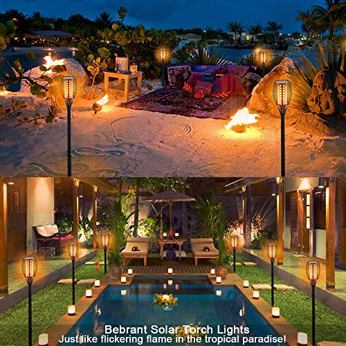 Flickering Flame Torch Lights Outdoor Waterproof 4-Pack I197