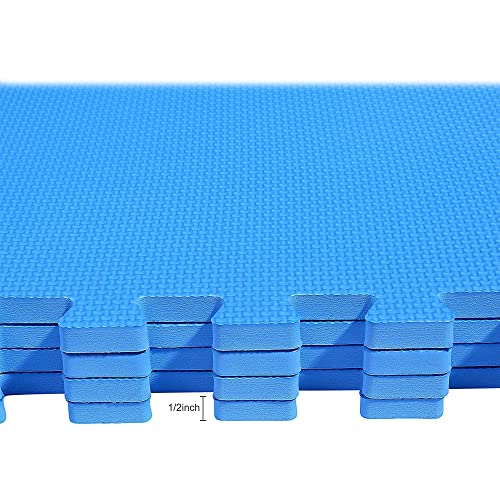 Puzzle Exercise Mat with EVA Foam Interlocking Tiles for MMA, Gymnastics and Home Gym N211438