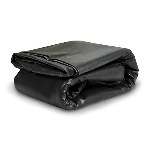 Aquascape 85039 PRO Grade Fish-Safe 45 MIL EPDM Pond Liner, 10-ft x 8-ft, 80 sq ft, Black