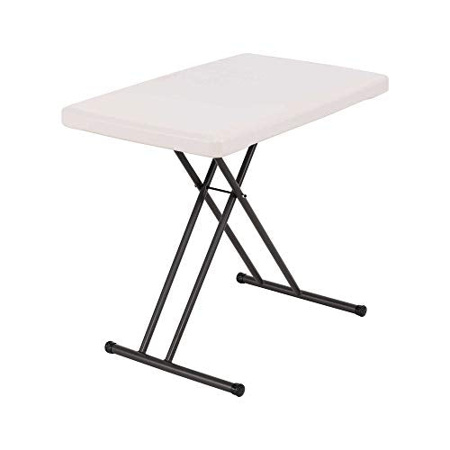 4-Foot Commercial Adjustable Folding Table, Almond E21012