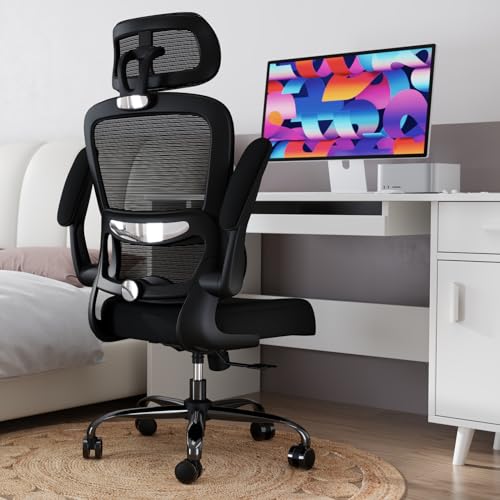 Ergonomic Mesh Office Chair with Wheels, High Back, 330 LBS Capacity C667113