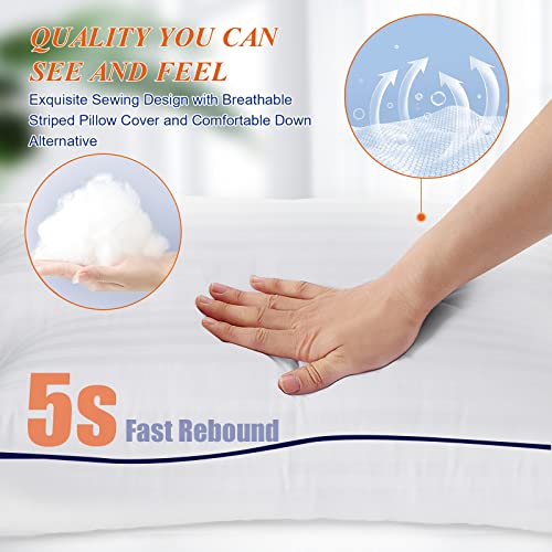 Cooling King Size Bed Pillows Set of 2 for Sleeping X891749