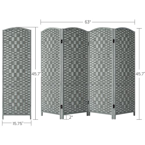 3 Panel Folding Room Divider, Privacy Screen, Dark Mocha S685