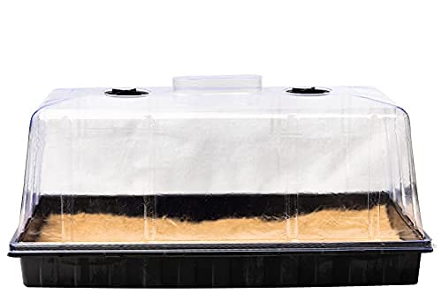 Seed Starter Trays with Humidity Domes, 3 Pack, Plastic Plant Propagation Trays J10912