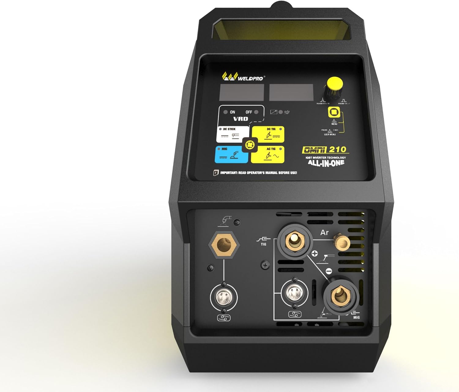 Multi-Process Welder 115V/230V AC/DC MIG/Flux Core/Stick/TIG with Pulser A441714