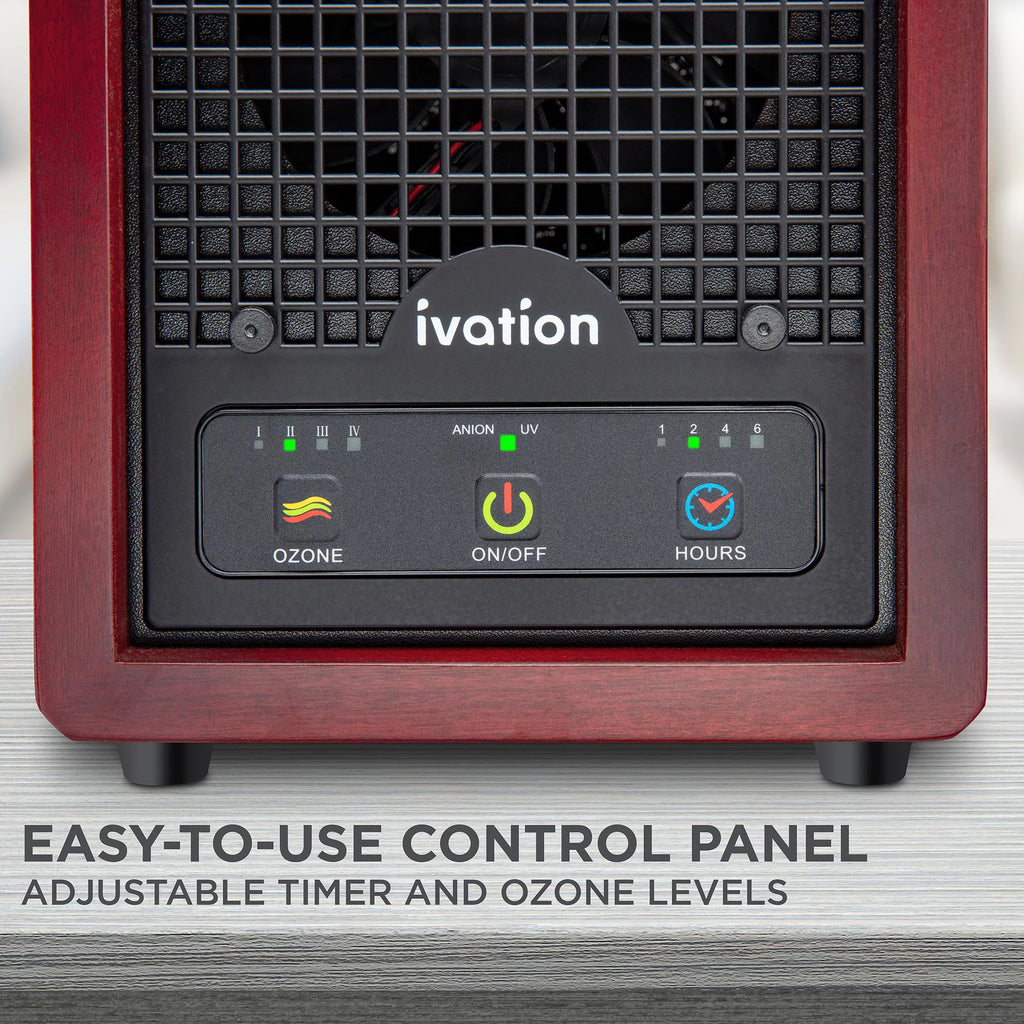 Portable Ozone Air Purifier with Multi-Level Filtration and UV Lamps N2980