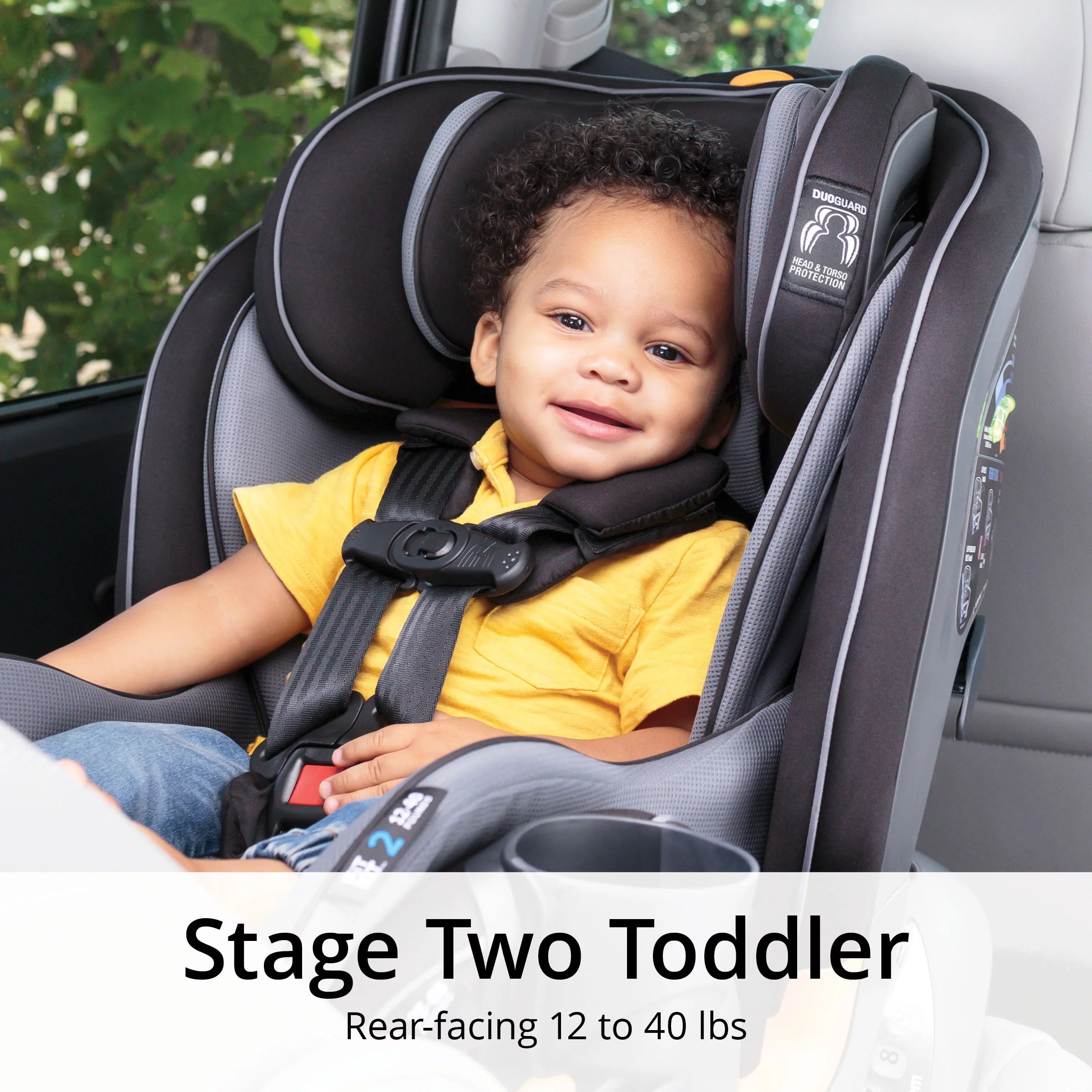 4-in-1 Convertible Car Seat, Navy/Purple Y642585