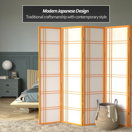 6 Panel Honey Room Divider X65165