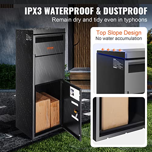 Package Delivery Box for Outside, Galvanized Steel with Coded Lock V5763