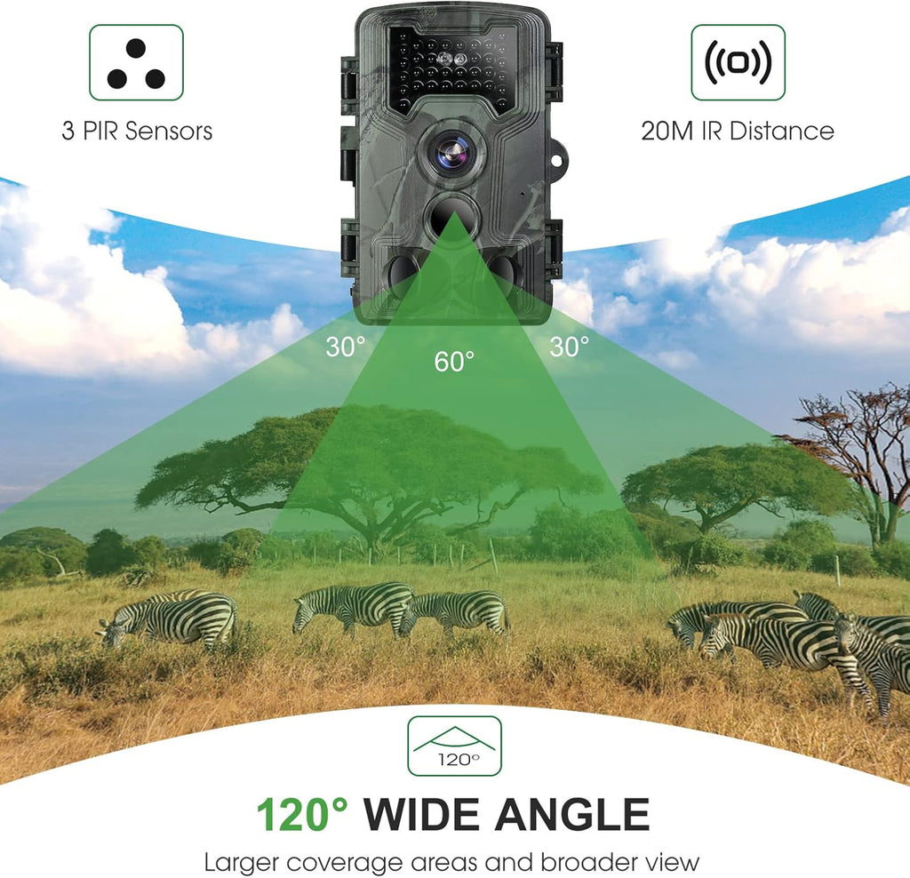 Trail and Game Camera with Night Vision, Motion Activated D129