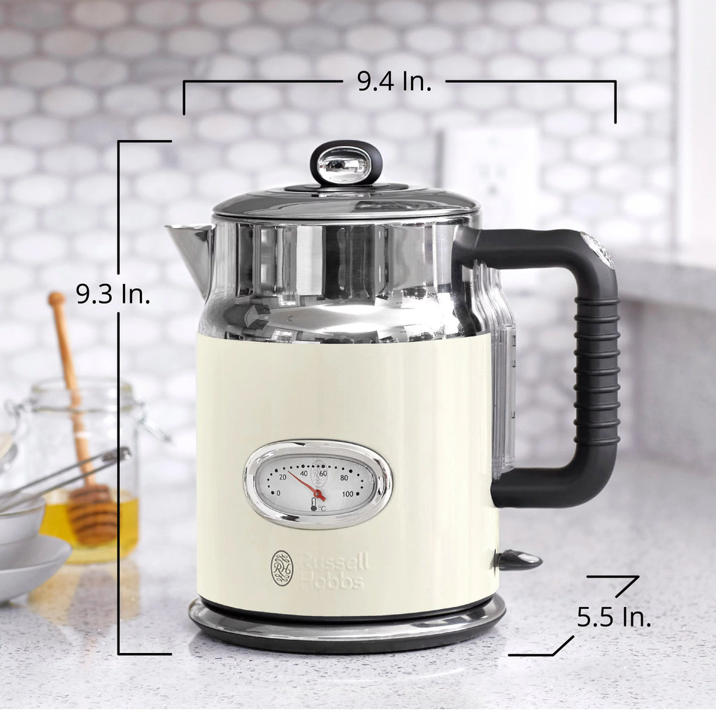 Retro 1.7L Electric Kettle, Cream X60490