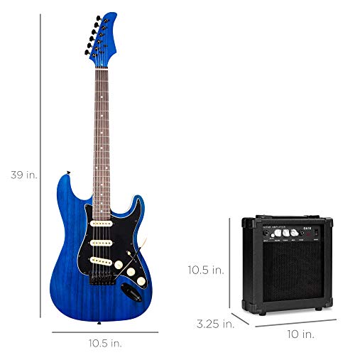 Beginner Electric Guitar Starter Kit with Case, Amp, and Accessories G63095