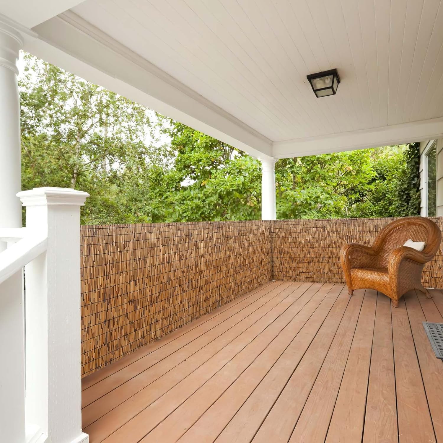 Bamboo Fencing Roll 2x10ft Outdoor Privacy Garden Fence E3317