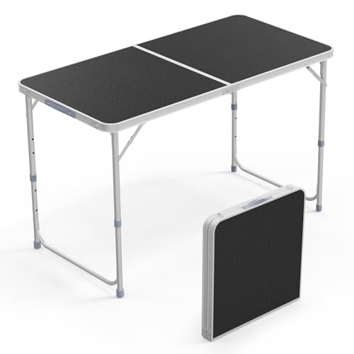3ft Aluminum Folding Camping Table with Carrying Handle L179408