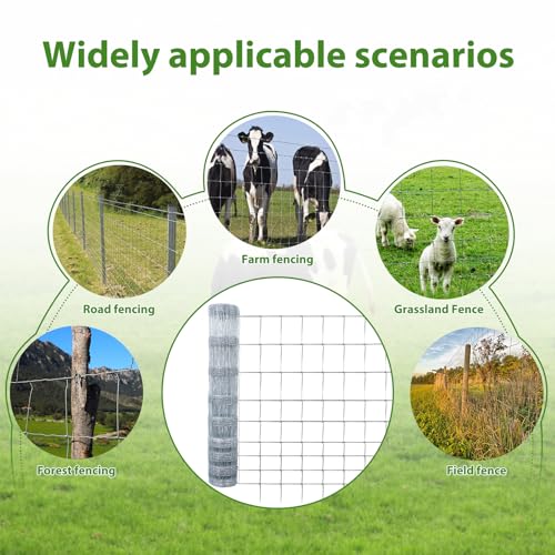 Farm Wire Fencing 4×164ft Galvanized Cattle Panel for Livestock T881949