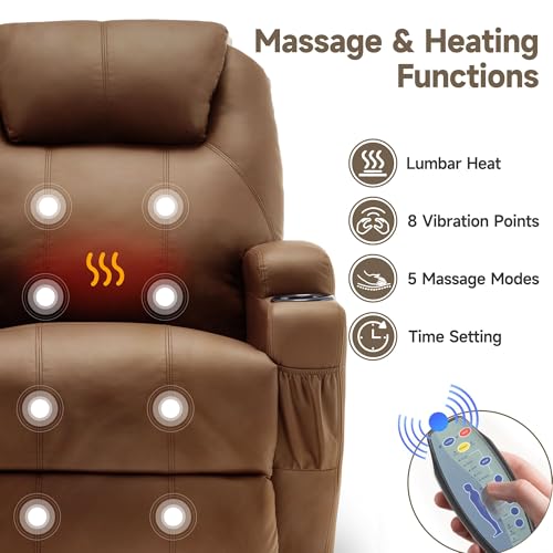Rocking Recliner Chair with Massage and Heat E368