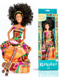 Black Doll Set with Movable Joints for Girls P68886