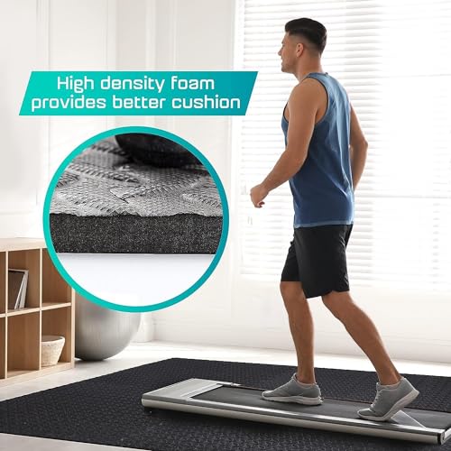 Puzzle Exercise Mat for Home Gym, EVA Interlocking Foam Floor Tiles with Border I79139