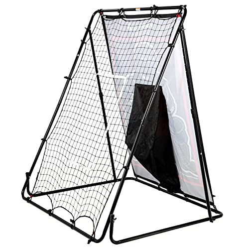 Baseball Pitching Target and Rebounder Net - 2-in-1 Pitch Trainer with Return Screen V5072