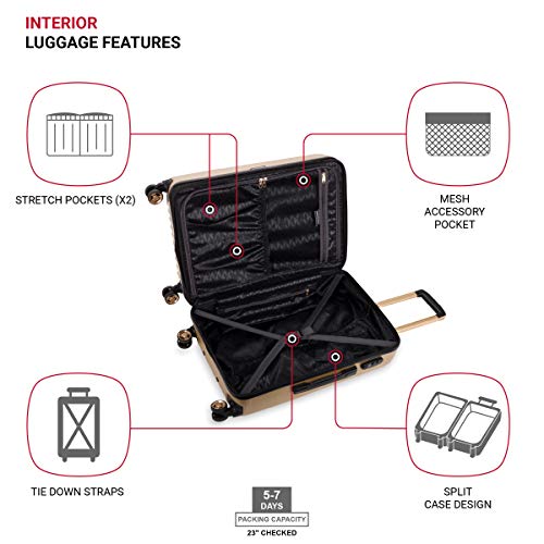 Expandable Hardside Carry-On Luggage with Spinner Wheels and TSA Lock F31623