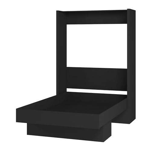 Full Murphy Wall Bed in White with Shelf O67975