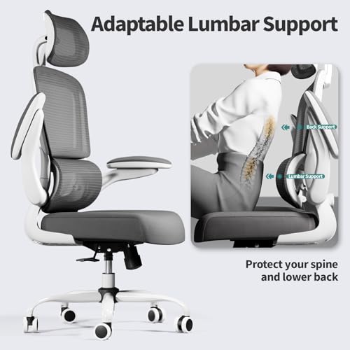 Ergonomic Mesh Office Chair with Wheels, High Back, 330 LBS Capacity C667113