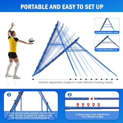 Volleyball Baseball Softball Rebounder Net for Outdoor Indoor Training L56619