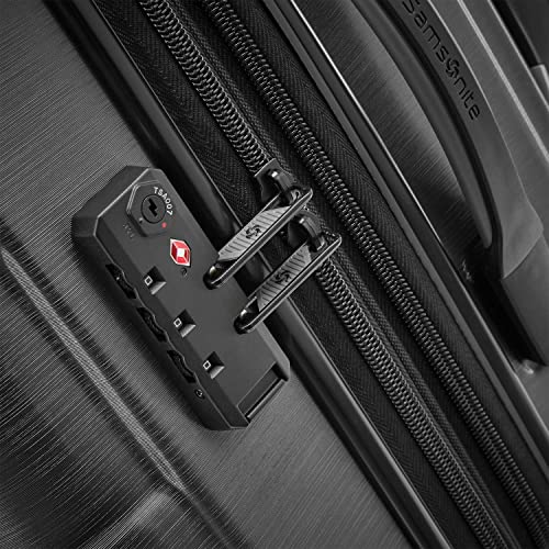 Hardside Expandable Carry-On Luggage with Spinner Wheels, Black, 20-Inch S82043