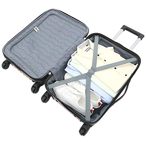 Hardside Luggage 4-Piece Set, Black J441