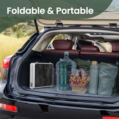 Folding Camping Table Small 2ft Portable Aluminum W647