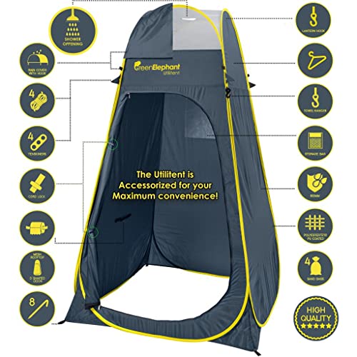Camping Shower Tent - Portable Pop Up Privacy Tent for Outdoor Bathroom W41639