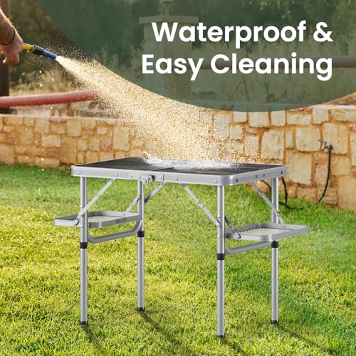 Folding Camping Table Small 2ft Portable Aluminum W647