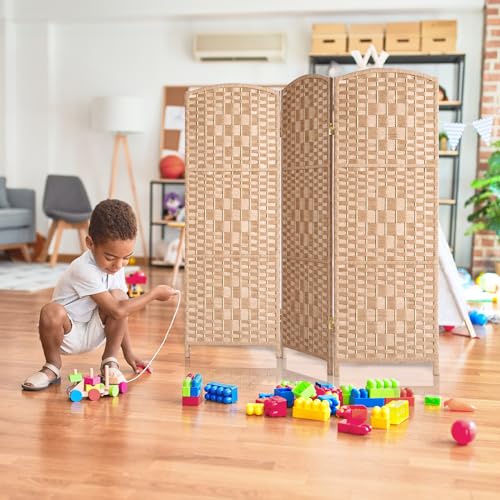 3 Panel Folding Room Divider, Privacy Screen, Dark Mocha S685