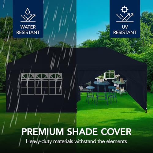 10x20 Party Tent, Waterproof Outdoor Canopy with Sidewalls Y555496