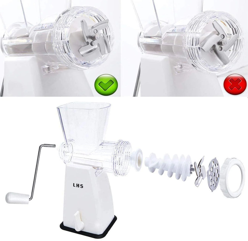 Manual Meat Grinder with Stainless Steel Blades S507