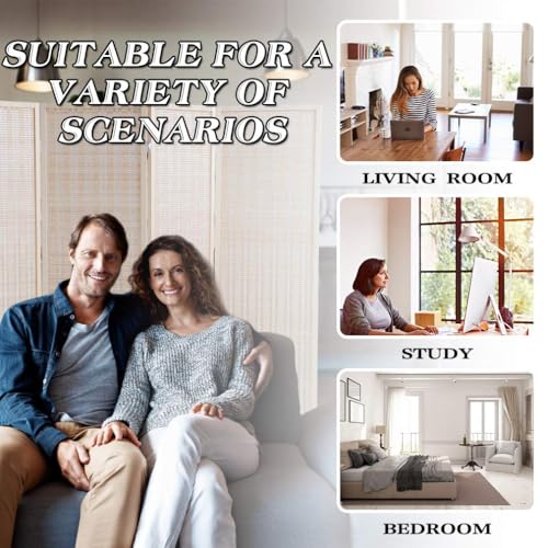 Bamboo Room Divider 6 Panel Folding Privacy Screen for Home L99111