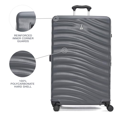 Hardside Expandable Carry-On Luggage with 8 Spinner Wheels and TSA Lock J560758