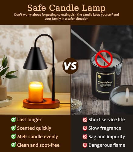 Candle Warmer Lamp with Timer, Adjustable Height and Dimmable Light H268662
