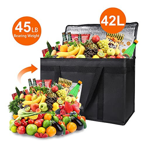 Insulated Food Delivery Bag Hot Cold Meal Carrier Cooler Tote K646948
