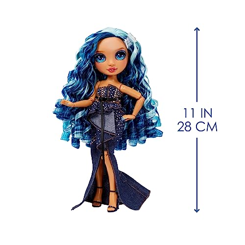 Blue 11" Fashion Doll and Playset with 2 Outfits and Accessories U6205