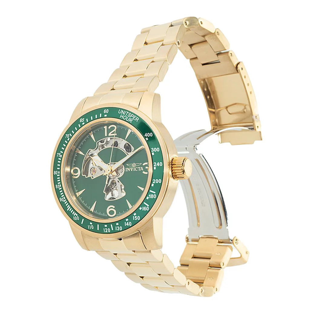 Men's Mechanical Multifunction Green Dial Watch N204169