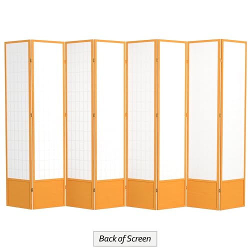 7 ft. Tall Window Pane Shoji Screen Room Divider, 3 Panels T5246