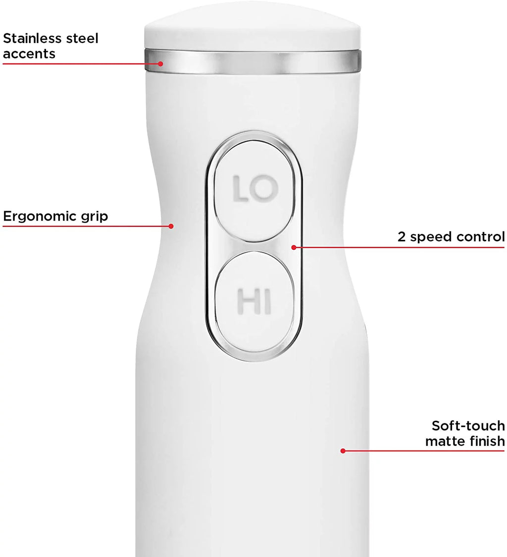 Immersion Hand Blender with Stainless Steel Blades, 2-Speed Control P927