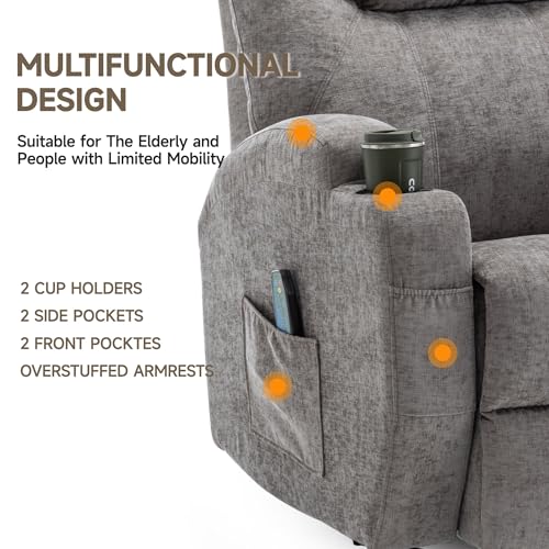 Rocking Recliner Chair with Massage and Heat E368