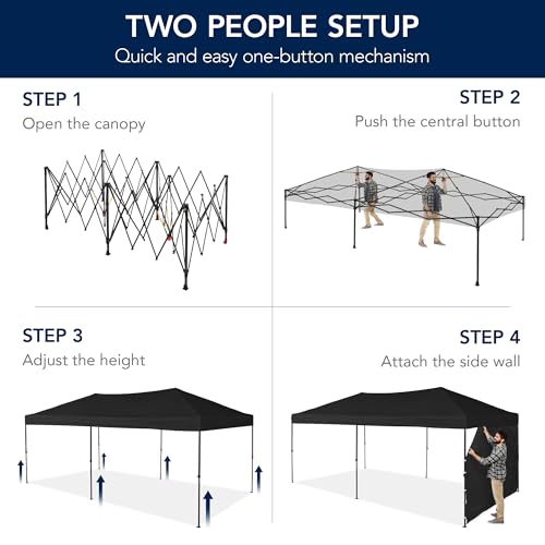 10x20 Party Tent, Waterproof Outdoor Canopy with Sidewalls Y555496