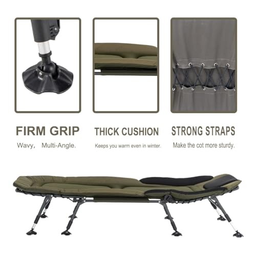 Camping Cot for Adults with Carry Bag, Heavy Duty Folding Bed X3436