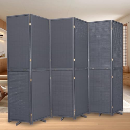 Bamboo Room Divider Folding Privacy Screen 4 Panel Freestanding F401